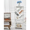 ZEXVIDA Bookshelf with Drawer,8 Tier Tree Bookcase Retro Floor Standing