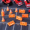 Homoyoyo 24pcs Miniature Traffic Cones Small Traffic Cones Mini Simulation