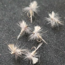 FRONTIER FLY COMPANY FLY FISHING FLIES SIZE 22 SULPHUR DUN FRONTIER CUSTOM TIED DRY FLY