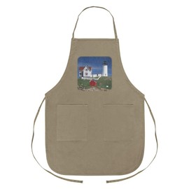 GRAPHICS & MORE Nubble Lighthouse Maine ME Apron with Pockets