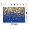 AIIKES 7x5FT Blue and Gold Glitter Backdrop Golden Bokeh Photography
