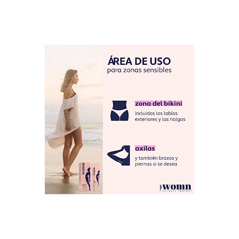 womn Intimate Comfort CREMA DEPILATORIA para la línea del bikini