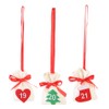 Christmas New Year Countdown Advent Hanging Calendar Gift Bags Pouches