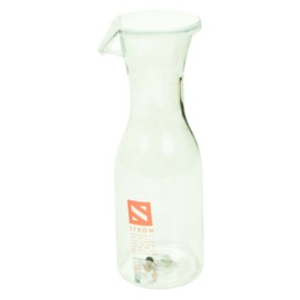 BPA Free Clear Plastic Water Juice Carafe Serving Bottle Jug With Lid Choice of Sizes (Large - 1183ml - 40oz)