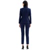 Marycrafts Women's Professional Stand Up Collar Blazer Pant Suits 2