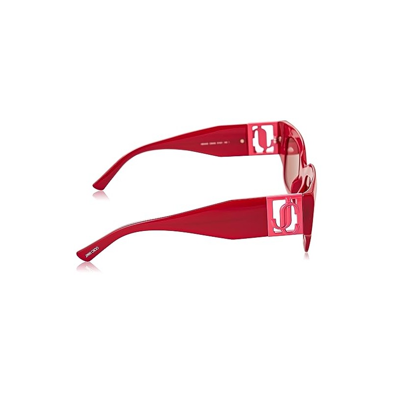JIMMY CHOO Rectangular Sunglasses Nena C9A4S Red/Pink 51mm
