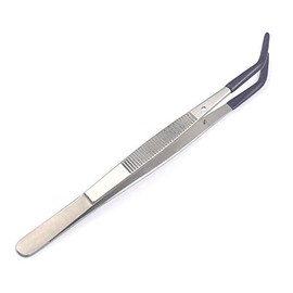 OdontoMed2011 Rubber Tipped C-Tweezers with Rubber Tips PVC Coated