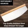 Pizza Rocker Cutter - Stainless Steel for Effortless Pizza Slicing