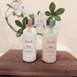 Fresh Milk Body Cleanser & Body Milk Lotion Duo 75ml *2 New with Seal