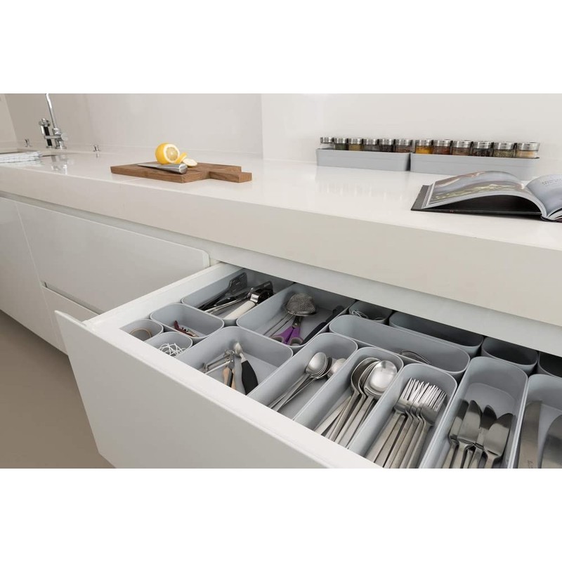 Dajar Organizer Drawer Tray Infinity Curver Plastic Grey 23 x