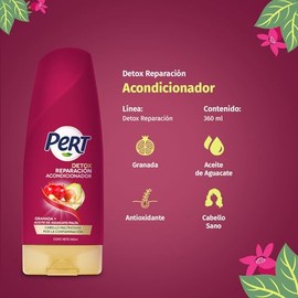 PERT, Acondicionador Detox Granada | Protege tu cabello de posibles daños causados por la contaminación, 360 ml