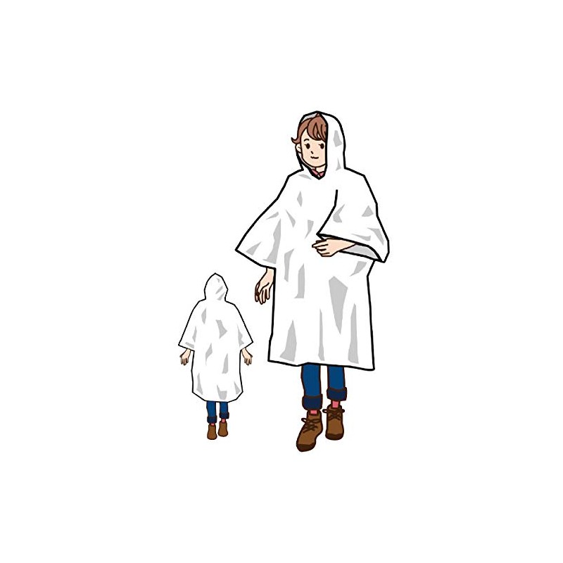 Boeki, 4 Layers, Silent, Cold Protection, Windproof, Aluminum Poncho