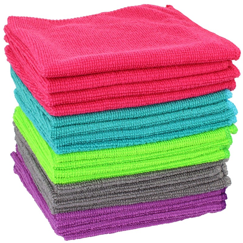 com-four Microfiber Cloth, Cleaning Cloth for e.g. for Kitchen and