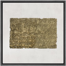 SIGNWIN Framed Canvas Print Wall Art Brown Geometric Shape Landscape Abstract Shapes Illustrations Modern Art Decorative Minimalism Relax/Calm for Living Room, Bedroom, Office - 24"x24" Black