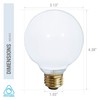 (4 Pack) G25 Incandescent Incandescent Light Bulb 2700K Soft Light,