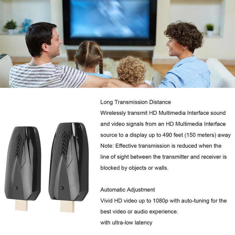 150m Mini HD Multimedia Interface Wireless Extender Powerful Embedded Antennas