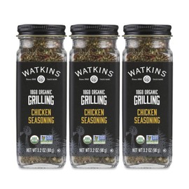 Watkins Organic Grilling Chicken Seasoning, 3.2 Oz, 3-Pack