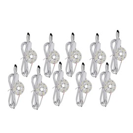 Axonite 3D Printed Parts -10 PCS DIY LED Lamp Sheets: Only lamp Sheets, no 3D Printed lamp Shells, 3000k Warm Yellow Compatible with Bambu LED Lamp Kit 001 (50mm)