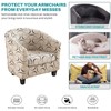 NILUOH Club Chair Covers 2-Piece Stretch Tub Chair Cover Printed