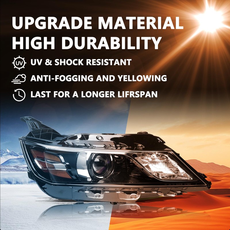 Aosky Headlight Assembly Compatible with 2014 2015 2016 2017 2018