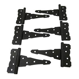 Shed Windows and More Hinge 6" Colonial T Hinge (Set of 6), Shed Hinges W/Screws, Playhouse Hinges, Gate Hinges, Decorative Hinges