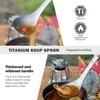 Boundless Voyage Titanium Long Handle Ladle Soup Spoon Thickeness Tableware