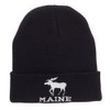 e4Hats.com Maine State Moose Embroidered Cuff Beanie - Black OSFM