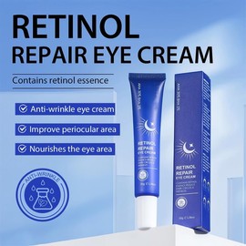 Retinol Eye Cream for Under Eye Care – Hydrating AHA 30% Formula Helps Reduce Dark Circles & Puffiness, Smooths Fine Lines, Lightweight Daily Moisturizer for All Skin Types
