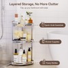 Binecer Corner Shower Caddy Standing, 3 Tier Shower Organizer Stand