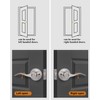 Keyed Alike Front Door Lever Lockset with Single Cylinder Deadbolt