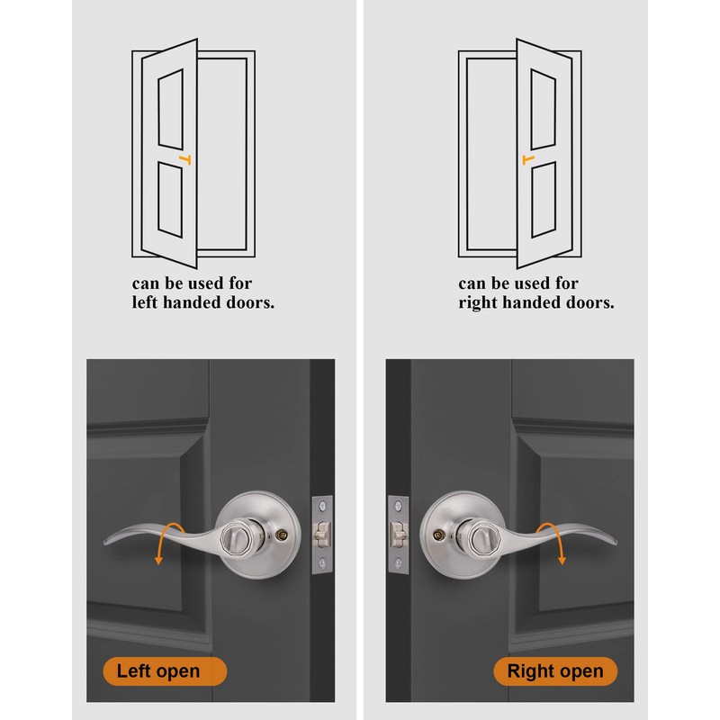 Keyed Alike Front Door Lever Lockset with Single Cylinder Deadbolt