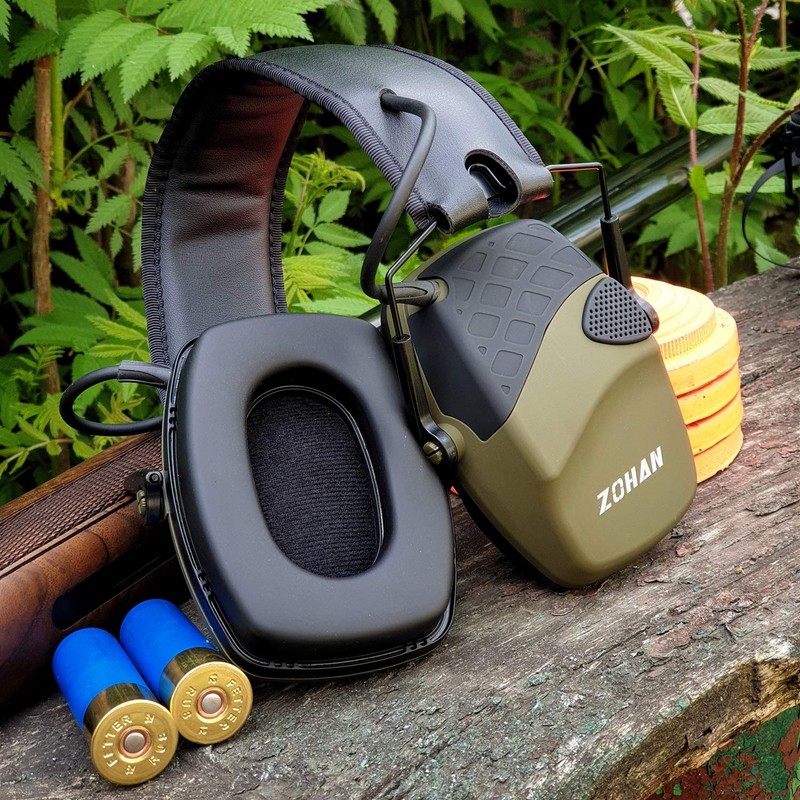 ZOHAN 054 Electronic Shooting Ear Defenders,Active Noise Reduction Safety Earmuff,Tactical
