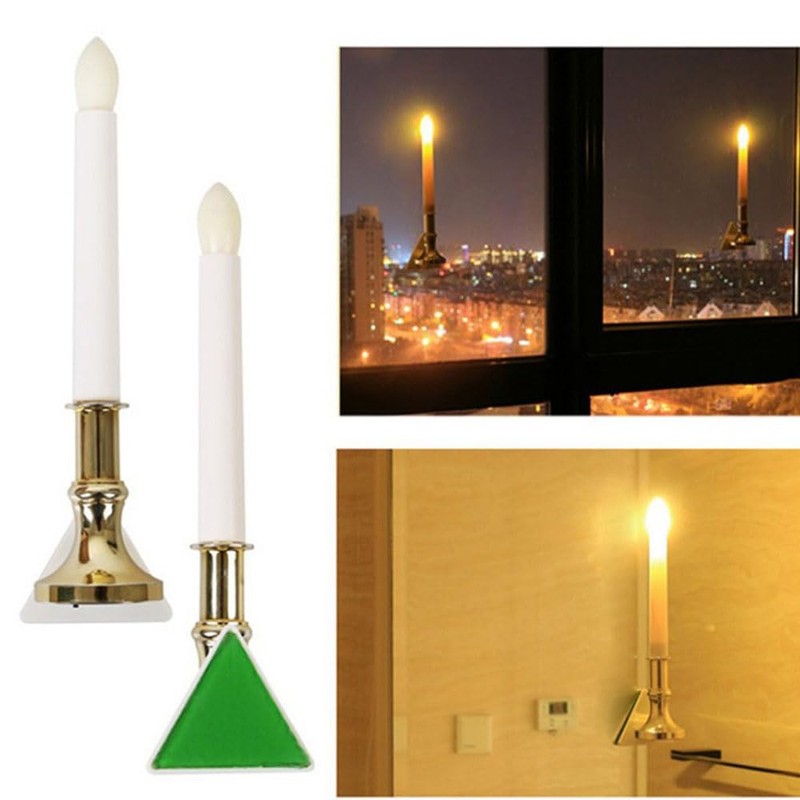 4 Pack Solar Flameless Candles Light Solar Powered Flickering Candle