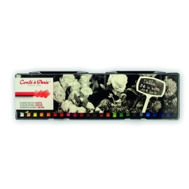 Conte a Paris Colored Crayons Set with 24 colors (Colors may vary)