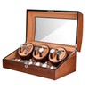 JQUEEN Automatic Watch Winder with Quiet Motor, Six Winding Spaces