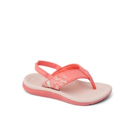 Reef Girls Little Santa Ana Flip-Flop, Coral Sunset, 12 Kid
