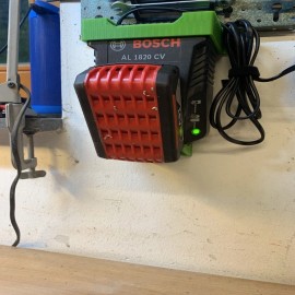 Battery 3D Printed Wall Mount for Bosch AL 1820 CV Battery Charger