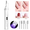 家庭用DIYマニキュアペディキュアプロフェッショナルネイルアートドリルファイルバッファーポリッシュ機UV硬化ランプ付き