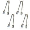 Stainless Steel Food Serving Tongs, Small (Square)