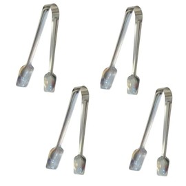 Stainless Steel Food Serving Tongs, Small (Square)