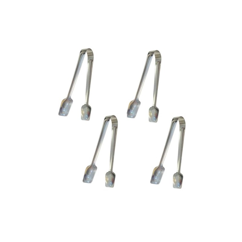 Stainless Steel Food Serving Tongs, Small (Square)