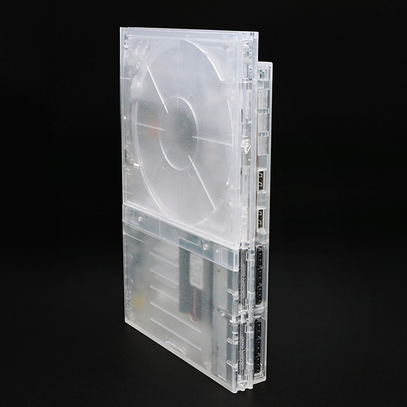 for PS Slim Clear Case DIY Replacement Transparent Game Console