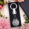 Anwlki Saint Christopher Plaques Leather Keyring Saint Christopher Medal Protect