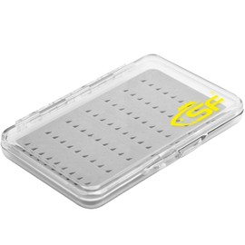 SF Slim Fishing Fly Box Thin Foam Lightweight Trout Flies Plastic Clear Fishing Box