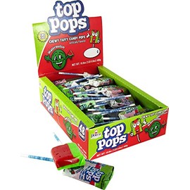 Top Pops Chewy Taffy Pops, Watermelon, 16.9 Ounce