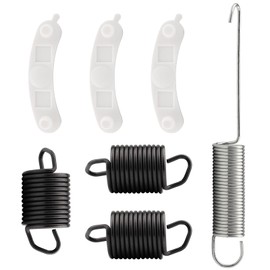 Washing Machine Kit includes 3 pcs WP63907 Suspension Spring,1 pcs W10250667 Counterweight Counter Balance Spring,3 pcs 285744 Tub Wear Pad Replacement Part Compatible with Whirlpool Kenmore Washer