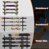 YMYNY Skateboard Wall Mount, 6 Layer Skateboard Rack Holder, Snowboard