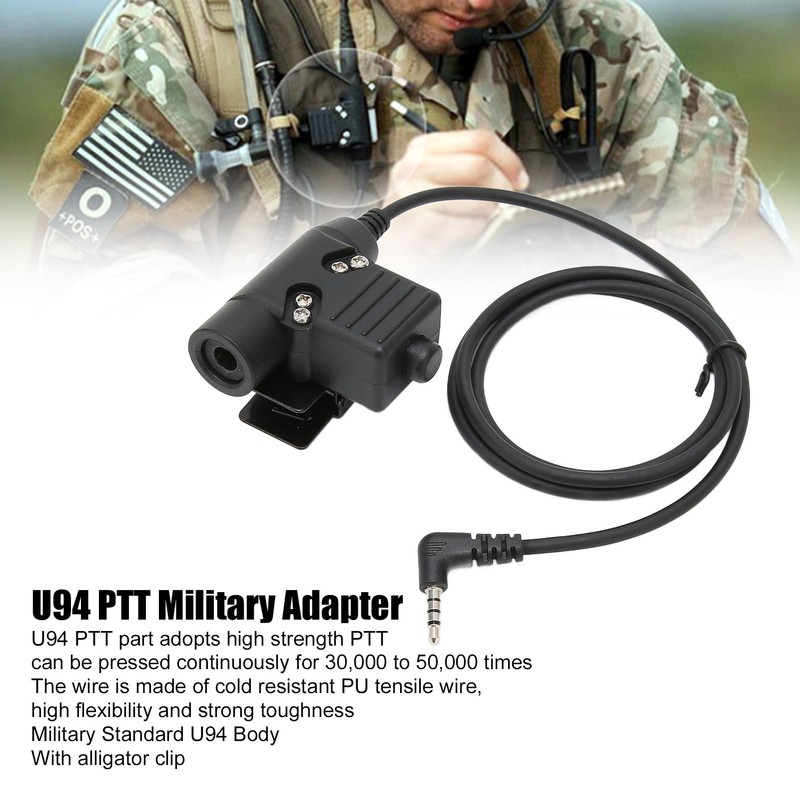 U94 PTT Military Adapter Walkie Talkie Headset Adapter for Xiaomi