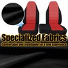 Fioqe 2PCS Front 60/40 Cloth High Back Bench Seat Cover