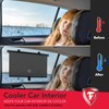 Firestone 2 Pack Retractable Automotive Sunshade Car Window Sunshades -